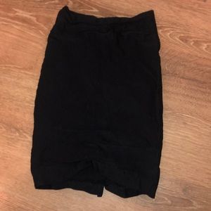 Black pencil skirt
